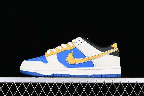 【350】[GP1255-023]-[SB DUNK LOW WHITE/BLUE/YELLOW]-[WOMAN:36-39]-[MAN:40-45]