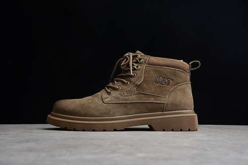 【380】[CAT MID-TOP CASUAL MARTIN BOOTS BROWN/BROWN/BLACK]-[MAN:38-44]