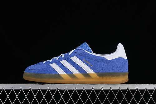 【300】[HQ8717]-[ORIGINALS GAZELLE INDOOR BLUE FUSION/FOOTWEAR WHITE/GOLD METALLIC]-[UNISEX:36-47]