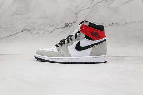 【500】[555088-126]-[AIR JORDAN 1 RETRO HIGH OG WHITE/BLACK/LIGHT SMOKE GREY/VARSITY RED]-[MAN:40-46]