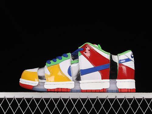 【500】[FD8777-100]-[SB DUNK LOW SANDY BODECKER WHITE/HYPER ROYAL/MEAN GREEN]-[UNISEX:36-46]