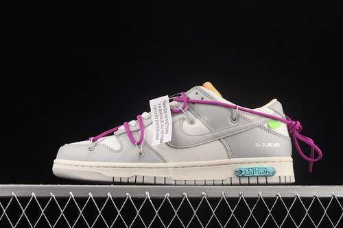 【450】[DM1602-101]-[OW X SB DUNK LOW LOT 45 OF 50 SAIL/NEUTRAL GREY/MAGENTA]-[UNSIEX:36-47.5]