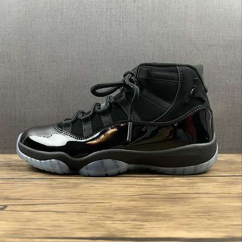 【460】[378037-005]-[AIR JORDAN 11 RETRO CAP AND GOWN BLACK/BLACK-BLACK]-[MAN:40-47.5]