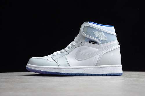 【520】[CK6637-104]-[ST AIR JORDAN 1 RETRO HIGH ZOOM WHITE/RACER BLUE-WHITE]-[MAN:40-46]