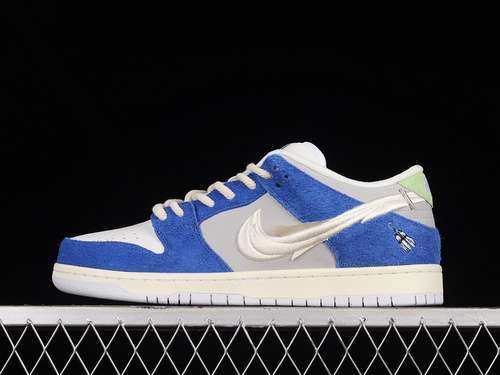 【420】[DQ5130-400]-[FLY STREETWEAR DUNK LOW SB GAME ROYAL/SAIL/GREY FOG]-[WOMAN:36-39]-[MAN:40-47.5]