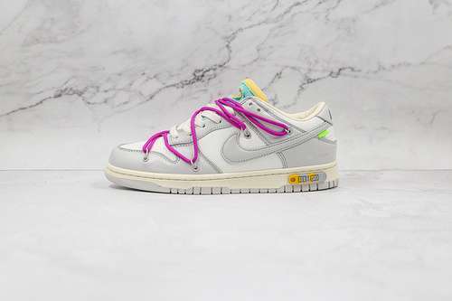 【480】[DM1602-100]-[OW X SB DUNK LOW X FL BEIGE/LIGHT GREY-WHITE]-[WOMAN:36-39]-[MAN:40-47.5]