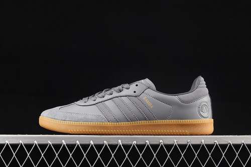 【280】[FW2430]-[SAMBA VEGAN SHOES DARK GREY/BROWN/WHITE]-[MAN:39-45]