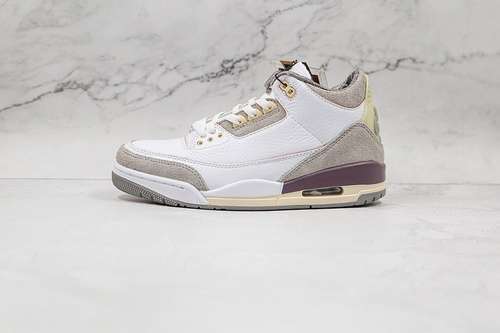 【520】[DH3434-110]-[A MA MANIÉRE X AIR JORDAN 3 RETRO SP RAISED BY WOMEN WHITE/MEDIUM GREY]