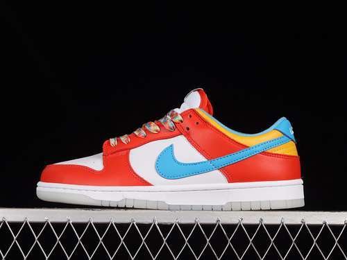 【270】[DH8009-600]-[ DUNK LOW QS LEBRON JAMES FRUITY PEBBLES RED/LASER BLUE/WHITE]-[UNISEX:36-45]