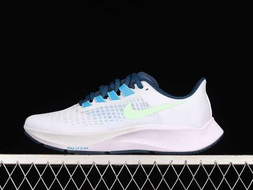 【270】[BQ9646-101]-[AIR ZOOM PEGASUS 37 TURBO WHITE/METALLIC SILVER/NAVY BLUE]-[MAN:40-45]