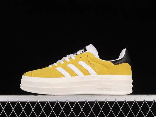 【250】[HQ6891]-[WMNS GAZELLE BOLD ALMOST YELLOW/CLOUD WHITE/LEGEND INK]-[WOMAN:36-40]