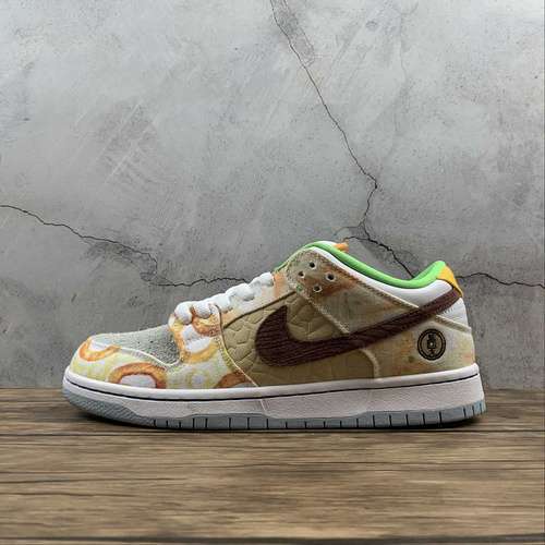 【500】[CV1628-800]-[JASON DENG X DUNK LOW PRO SB STREET HAWKER COPPER/LIGHT SILVER/PUEBLO BROWN]