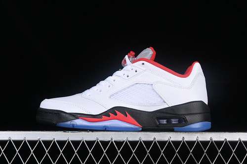【360】[CU4523-100]-[AIR JORDAN 5 LOW WHITE/RED/SILVER/BLACK]-[WOMAN:36-39]-[MAN:40-47.5]