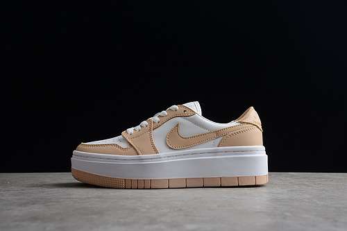 【300】[DH7004-102]-[AIR JORDAN 1 ELEVATE LOW WHITE/WHITE/WHITE ONYX]-[WOMAN:35.5-39]-[MAN:40-44.5]