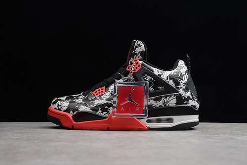 [101-99-110][BQ0897-006][AIR JORDAN 4 RETRO SINGLES DAY/TATTO BLACK/FIRE RED-BLACK-WHITE][MAN:40-46]