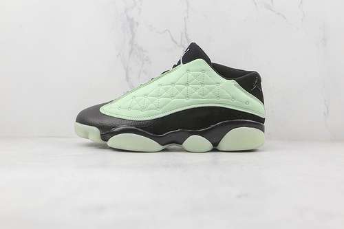【580】[DM0803-300]-[AIR JORDAN 13 RETRO LOW SINGLES DAY BARLEY GREEN/BLACK]-[MAN:40-47.5]