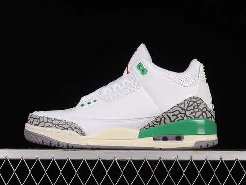 【360】[CK9246-136]-[AIR JORDAN 3 RETRO WHITE/LUCKY GREEN/VARSITY RED/CEMENT GREY/SAIL]-[MAN:40-47.5]