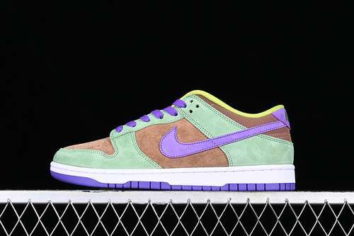 【250】[DA1469-200]-[SB DUNK LOW SP RETRO UGLY DUCKLING PACK VENEER/AUTUMN GREEN/DEEP PURPLE]