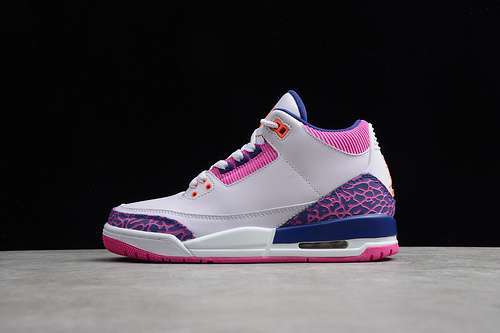 【420】[441140-500]-[AIR JORDAN 3 RETRO QS WHITE/PURPLE/PINK]-[WOMAN:36-40]