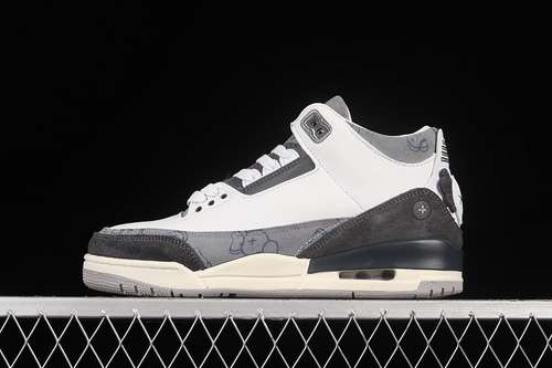 【400】[KAWS X AIR JORDAN 3 FRESH WATER WHITE/LIGHT GREY]-[WOMAN:36-39]-[MAN:40-46]