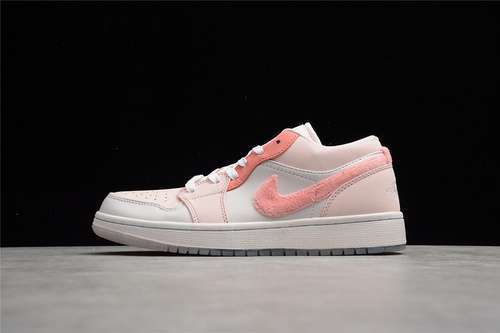 【340】[DM5443-666]-[GZ AIR JORDAN 1 LOW SE WHITE/WHITE/PINK]-[WOMAN:36-39]-[MAN:40-47]