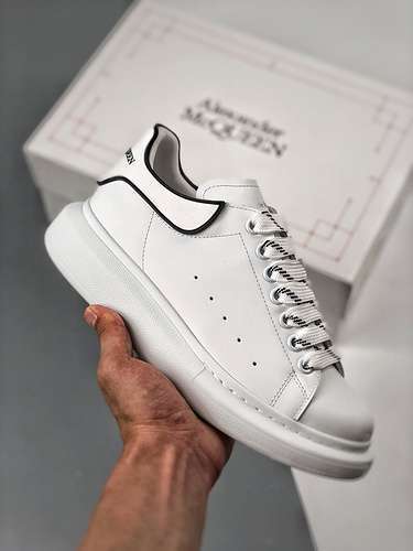 【580】[ALE*XANDER MCQUEEN SHOES WHITE/WHITE/BLACK]-[WOMAN:35-39]-[MAN:40-44]