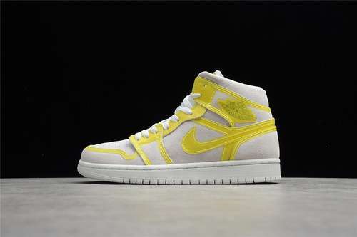 【340】[DA5552-107]-[GZ AIR JORDAN 1 MID LX OFF WHITE/OPTI YELLOW/WHITE]-[WOMAN:36-39]-[MAN:40-47]