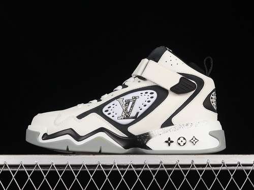 【800】[L*V TRAINER 2 SNEAKERS WHITE/WHITE/BLACK]-[WOMAN:36-39]-[MAN:40-45]