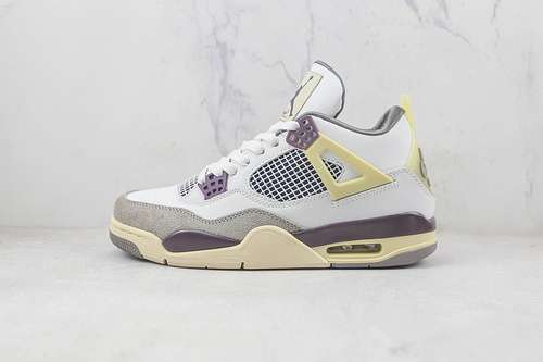 【300】[DH6927-068]-[A MA MANIERE X AIR JORDAN 4 INFRARED WHITE/GREY/PURPLE]-[WOMAN:36-39]-[MAN:40-46]
