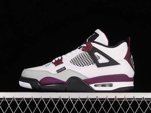 【450】[CZ5624-100]-[PARIS SAINT-GERMAIN X AIR JORDAN 4 RETRO WHITE/NEUTRAL GREY/BLACK/BORDEAUX]