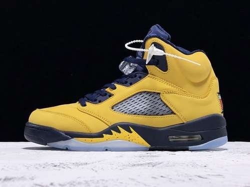 [150-148-159]-[CQ9541-704]-[GET AIR JORDAN 5 RETRO SE MICHIGAN AMARILLO/COLLEGE NAVY]