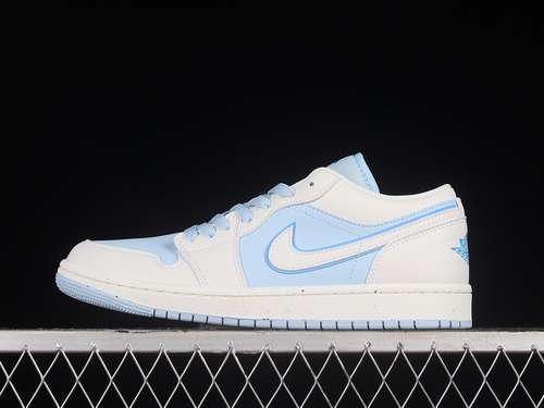 【320】[DV1299-104]-[AIR JORDAN 1 LOW SE SAIL/DARK POWDER BLUE/ICE BLUE]-[MAN:40-46]