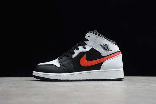 【380】[554725-075]-[AIR JORDAN 1 MID GS CHILE RED BLACK/CHILE RED/WHITE]-[WOMAN:35.5-39]-[MAN:40-46]