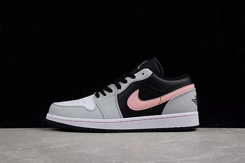 【300】[553558-062]-[AIR JORDAN 1 LOW GREY/WHITE/PINK]-[WOMAN:36-39]-[MAN:40-46]
