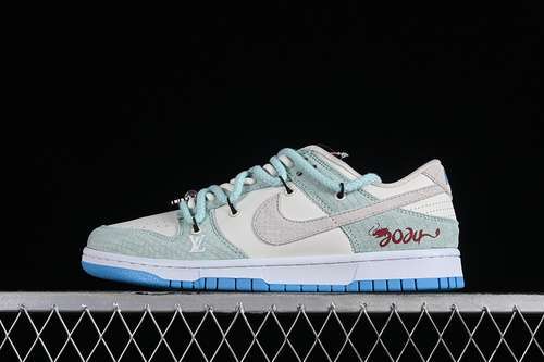 【380】[SJ2068-230]-[SB DUNK LOW YEAR OF THE DRAGON GREY/GREEN/BLUE/WHITE]-[WOMAN:36-39]-[MAN:40-45]