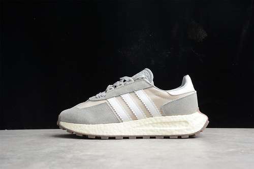 【240】[Q47101]-[RETROPY E5 SHOES MGH SOLID GREY/CLOUD WHITE/CORE BLACK]-[WOMAN:35-39]-[MAN:40-45]
