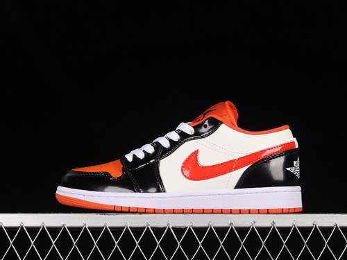 【280】[DV1335-800]-[AIR JORDAN 1 LOW GS HALLOWEEN TEAM ORANGE/BLACK-SAIL-IRON GREY]-[UNISEX:36-46]