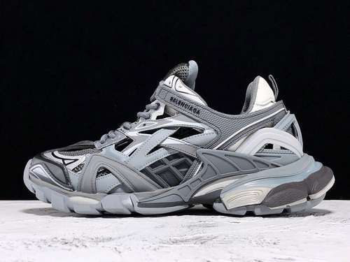 【680】[OK BA*LEN*CIAGA TRACK 2.0 SHOES GREY/GREY/BLACK]-[WOMAN:35-39]-[MAN:40-45]