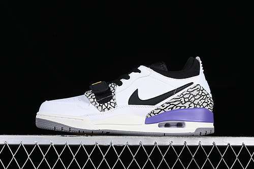 【280】[CD7069-102]-[AIR JORDAN LEGACY AJ312 WHITE/BLACK/GREY/PURPLE]-[WOMAN:35.5-39]-[MAN:40-47.5]