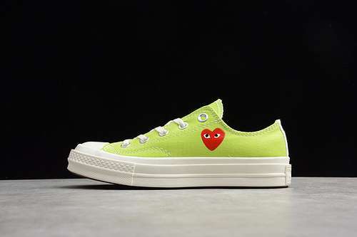 【250】[168302C]-[PLAY CDG X CHUCK TAYLOR 70S LOW TOP ACID LIME GREEN/EGRET]-[UNISEX:35-44]