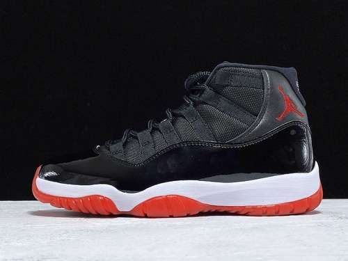 【620】[378037-061]-[AIR JORDAN 11 BRED BLACK/TRUE RED-WHITE]-[MAN:40.5-47.5]