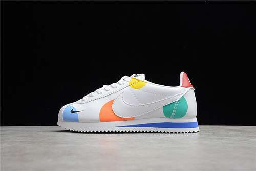 【240】[AH7528-005]-[CLASSIC CORTEZ WHITE/WHITE/MULTI-COLOR]-[WOMAN:36-40]