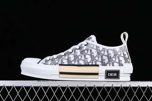 【430】[DI*OR B23 OBLIQUE TOP SNEAKERS WHITE/GREY]-[WOMAN:35-39]-[MAN:40-46]