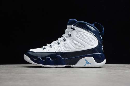 【380】[302370-145]-[AIR JORDAN 9 UNC WHITE/UNIVERSITY BLUE-MIDNIGHT NAVY]-[MAN:40-45]