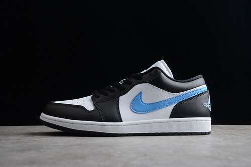 【300】[DC0774-041]-[AIR JORDAN 1 LOW BLACK/WHITE/BLUE]-[WOMAN:35.5-39]-[MAN:40-45]