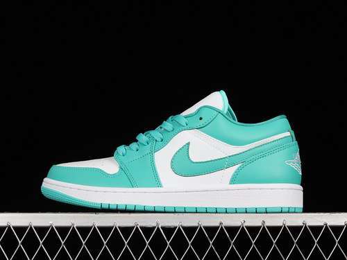 【280】[DC0774-132]-[AIR JORDAN 1 LOW TURQUOISE WHITE/WHITE/NEW EMERALD]-[WOMAN:35.5-39]-[MAN:40-47.5]