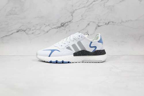【300】[FX6903]-[NITE JOGGER 2019 BOOST SHOES CLOUD WHITE/GREY/BLUE]-[WOMAN:36-39]-[MAN:40-45]