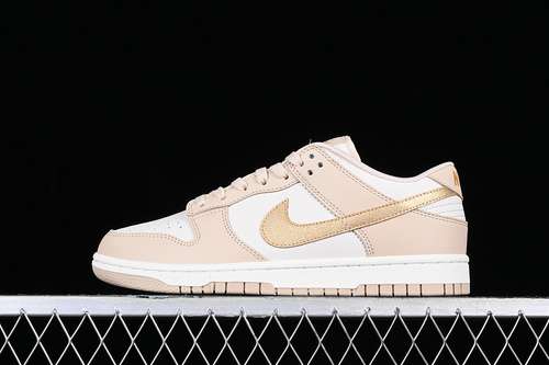 【300】[DX5930-001]-[DUNK LOW GOLD SWOOSH PHANTOM/METALLIC GOLD/SANDDRIFT/SAIL]-[UNSIZE:36-46]