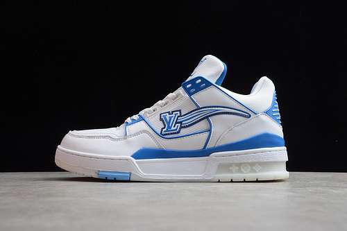 【380】[MS008]-[L*V SHOES WHITE/WHITE/BLUE]-[MAN:40-46]