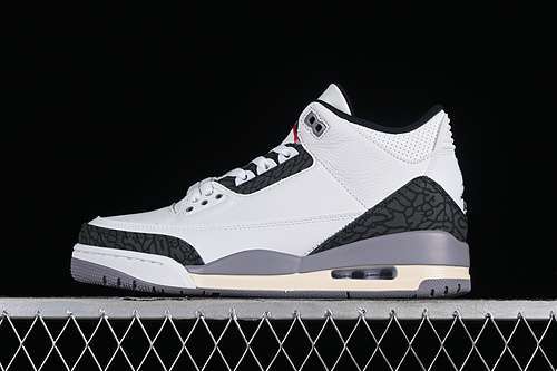 【400】[CT8532-106]-[AIR JORDAN 3 RETRO CEMENT GREY WHITE/GREY/BLACK]-[WOMAN:36-39]-[MAN:40-47.5]